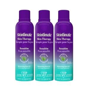 Skintimate Skin Therapy Sensitive Skin Moisturizing Shave Gel for Women-7 oz 3pc